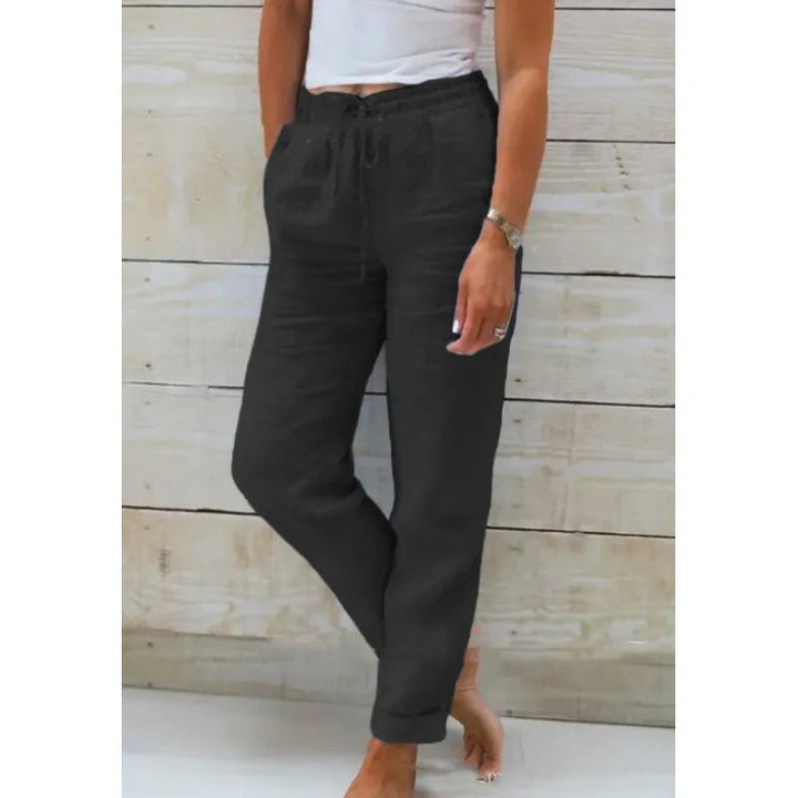 Damen Baumwoll-Leinenhose - Sommerkomfort in Stil