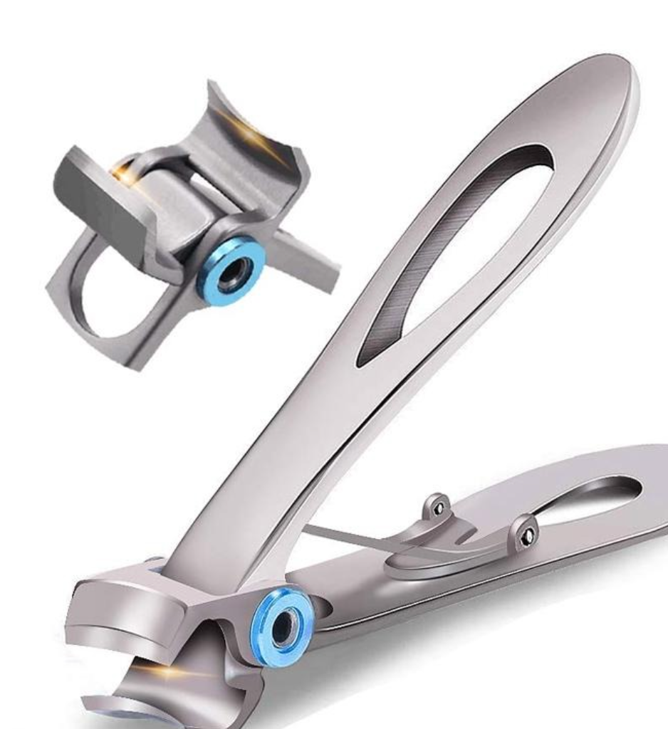 "Edelstahl-Nagelknipser für dicke Nägel, ergonomisches Design, präzise Schnitte, robust und langlebig, ideal für Pflege"