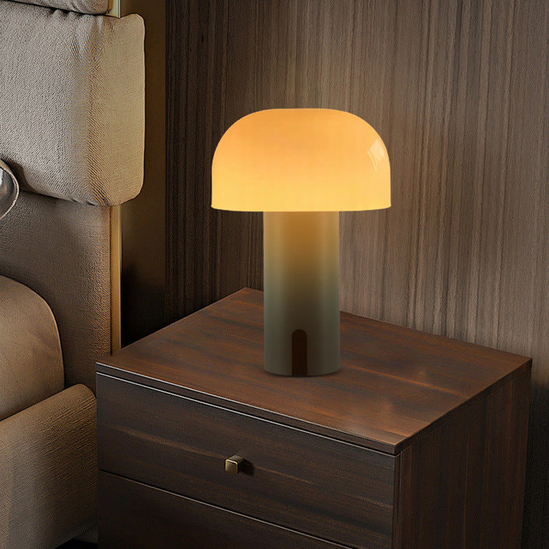 Elegante kabellose Pilz-Tischlampe mit Dimmfunktion