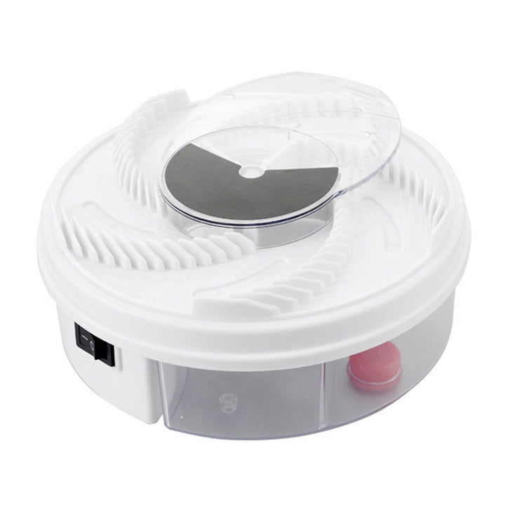 Effektiver elektrischer Insektenfänger mit rotierender Haube und USB-Betrieb, ideal für fliegenfreies Zuhause.