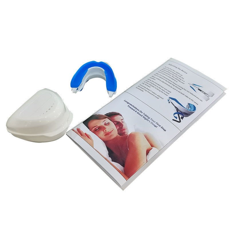 "Einstellbares Anti-Schnarch-Mundstück 2.0 transparente, ergonomische Form zur Schnarchkontrolle für ruhigen Schlaf."