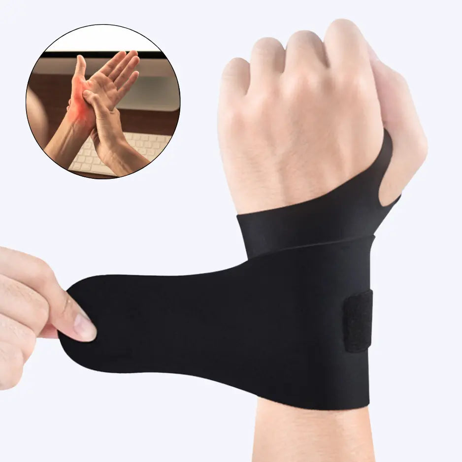 "Elastische Handgelenksbandage, atmungsaktiv, verstellbar, ideal für Karpaltunnel-Syndrom, lindert Schmerzen, fördert Bewegli