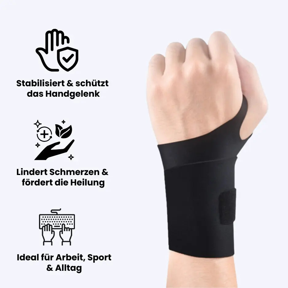 "Elastische Handgelenksbandage, atmungsaktiv, verstellbar, ideal für Karpaltunnel-Syndrom, lindert Schmerzen, fördert Bewegli