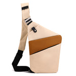 Gelb khaki mit brauner linker Schulter