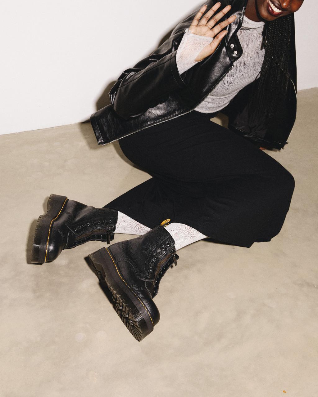 "Elegante Damen Lederschuhe mit dicker Sohle, robustes Design und vielseitiger Stil für jeden Anlass, hochwertiges Leder."