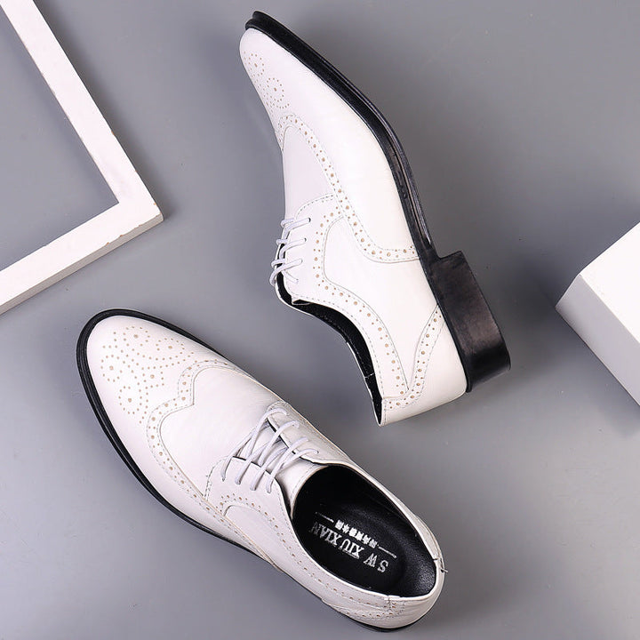 Elegante handgefertigte Herren Oxfords aus Kalbsleder, klassisches Design, perfekt für formelle Anlässe.