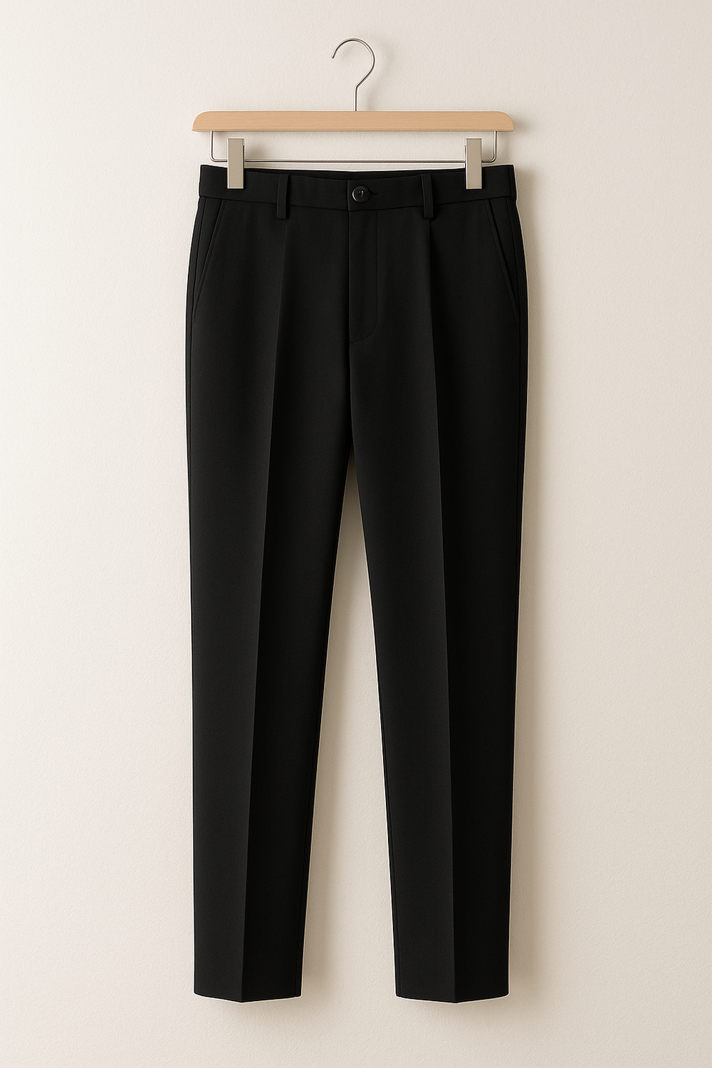 Elegante Herren Anzughose mit Bügelfalte, schmaler Schnitt, hochwertiges Material für stilvollen, komfortablen Look.