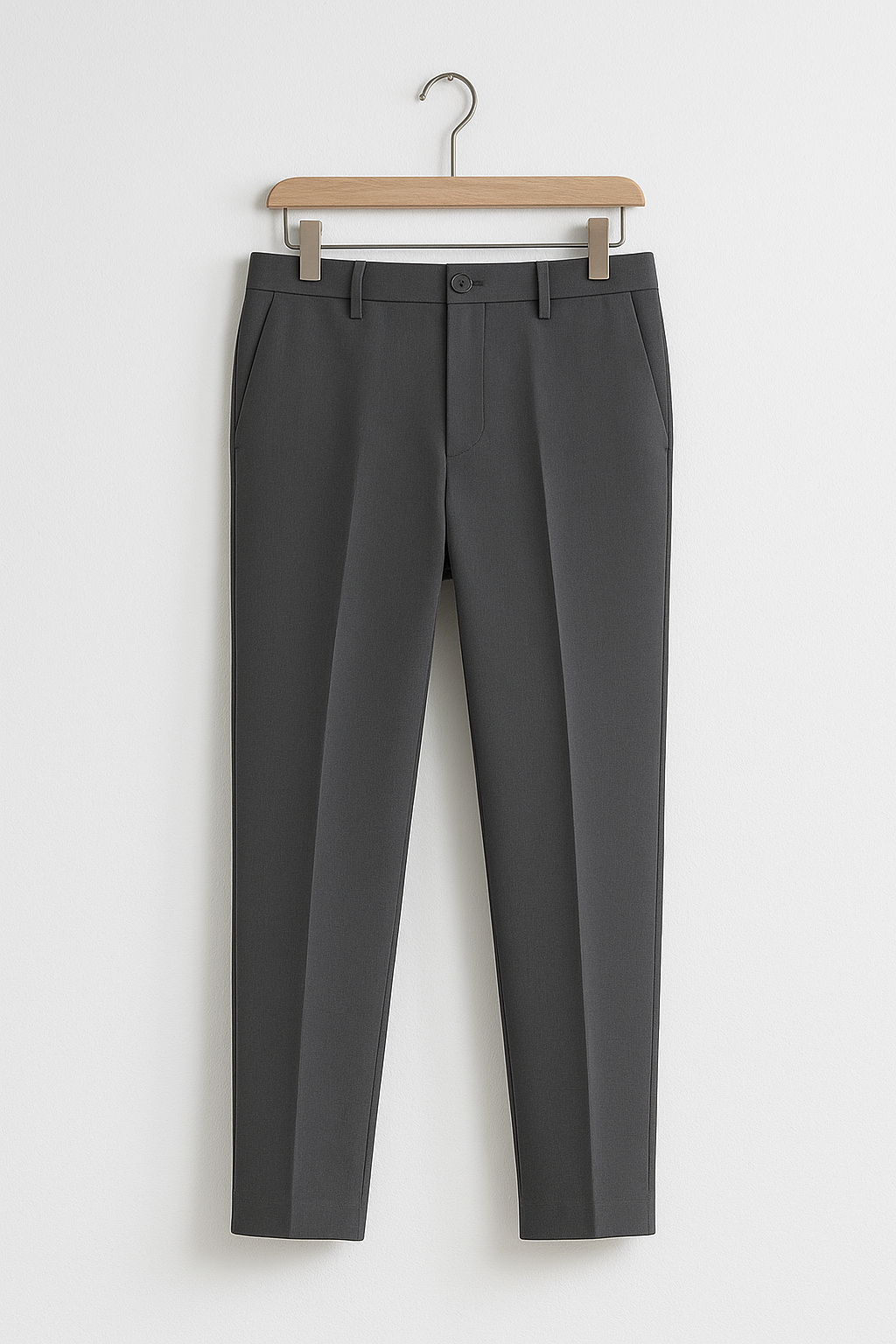 Elegante Herren Anzughose mit Bügelfalte, schmaler Schnitt, hochwertiges Material für stilvollen, komfortablen Look.