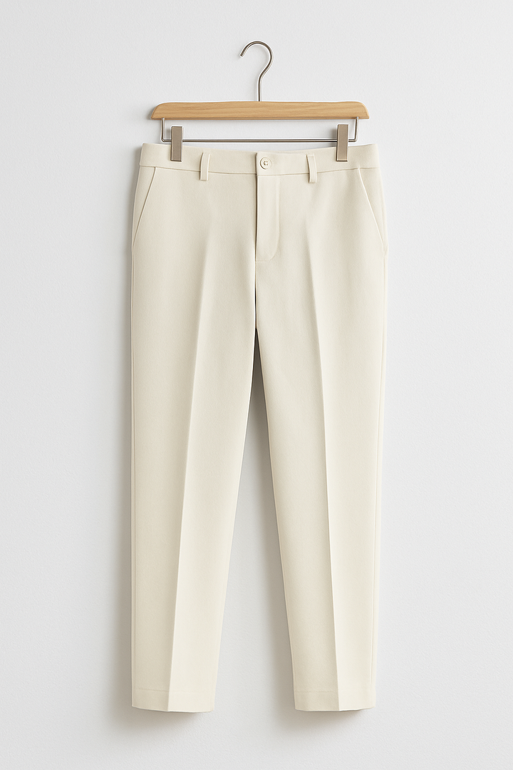 Elegante Herren Anzughose mit Bügelfalte, schmaler Schnitt, hochwertiges Material für stilvollen, komfortablen Look.