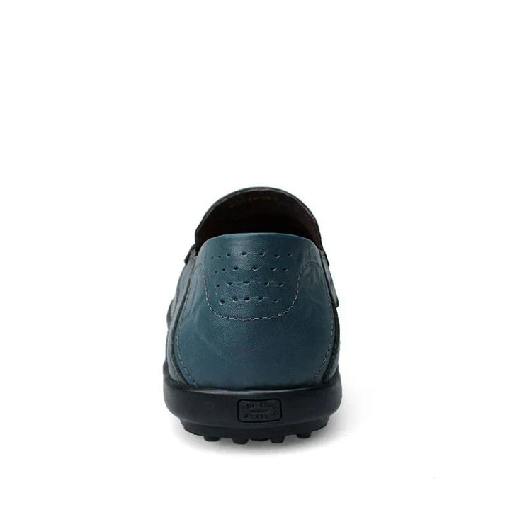 "Elegante Herren-Loafer aus italienischem Leder, braun, mit flexibler Sohle und zeitlosem Design, ideal für stilvolle Anlässe