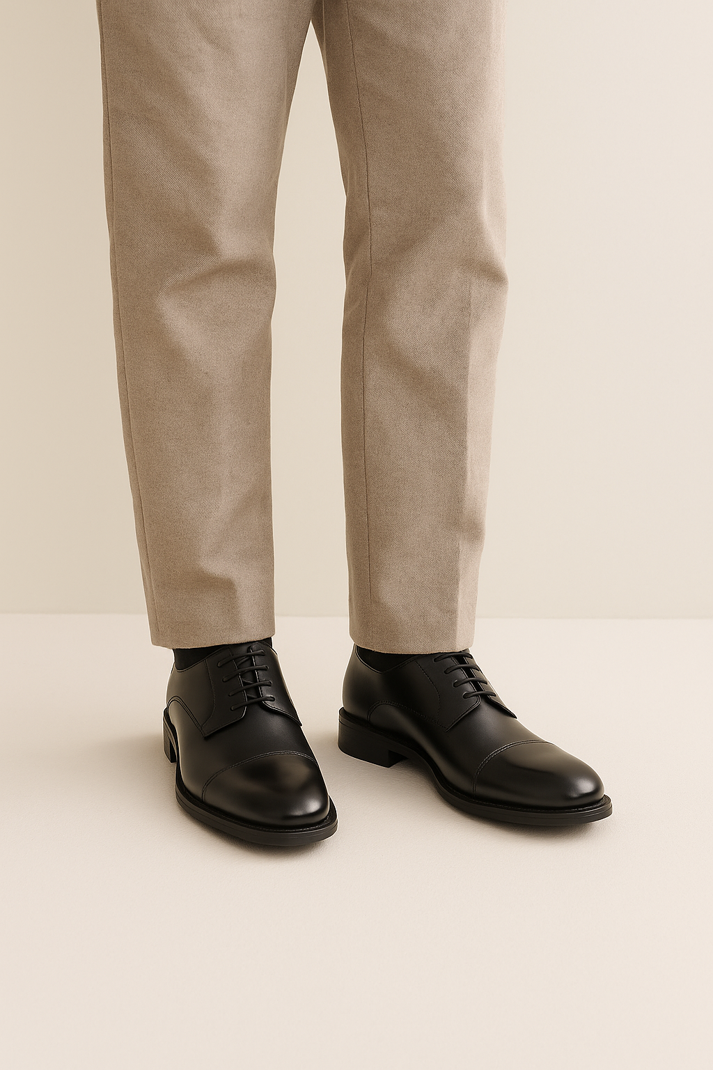 "Elegante Herren-Oxford-Schuhe aus glänzendem Glattleder mit klassischer Schnürung, ideal für formelle Anlässe."