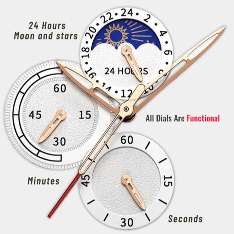 Elegante Herren Sportuhr mit robustem Edelstahlgehäuse, verstellbarem Armband und kratzfestem Mineralglas, sportlich.