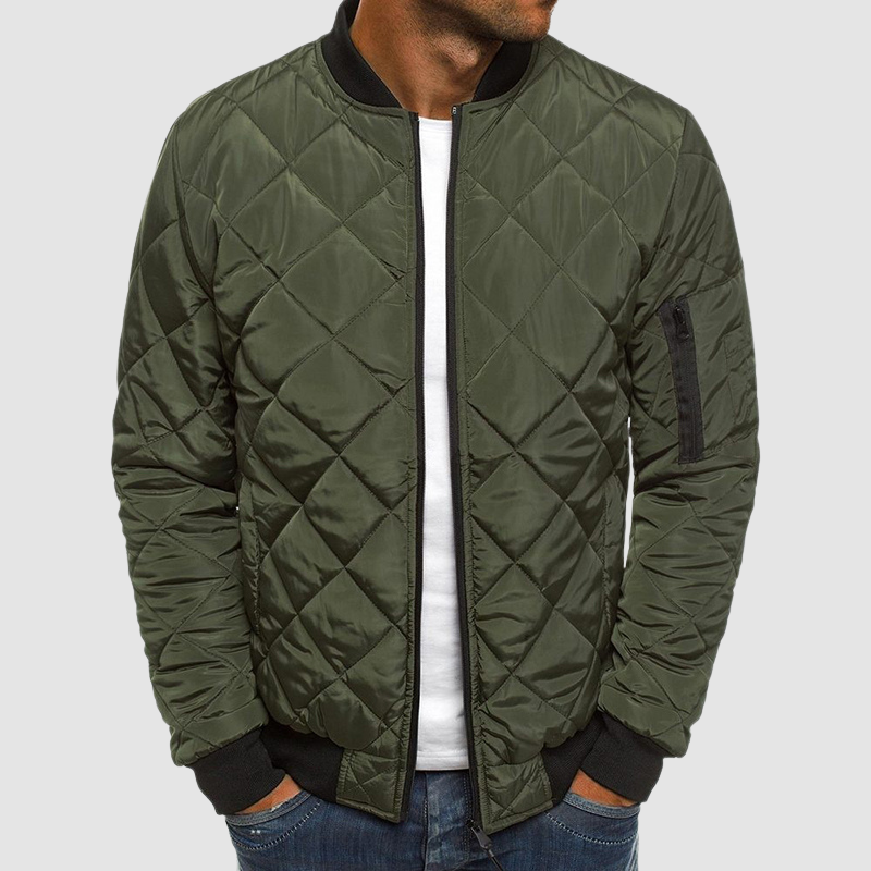 "Elegante Herren Übergangsjacke, stilvoll und warm, mit modischem Design, ideal für kalte Tage und vielseitig kombinierbar."