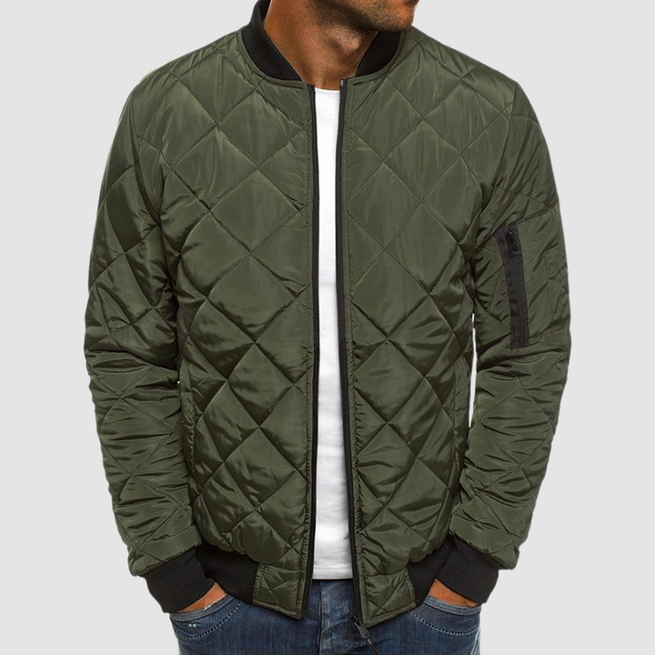 "Elegante Herren Übergangsjacke, stilvoll und warm, mit modischem Design, ideal für kalte Tage und vielseitig kombinierbar."