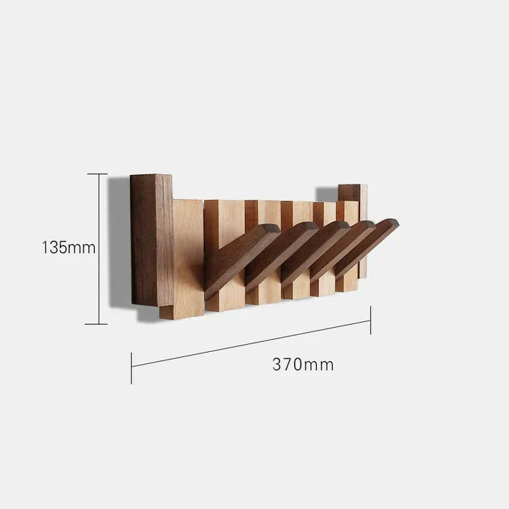 "Elegante Klavier-Wandgarderobe aus Holz mit kreativen Haken für stilvolle Aufbewahrung in deinem Zuhause"