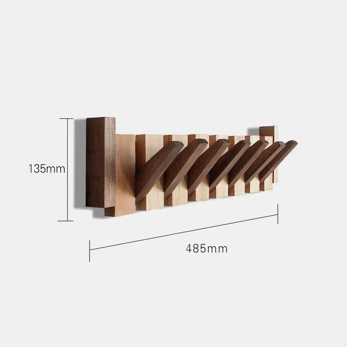 "Elegante Klavier-Wandgarderobe aus Holz mit kreativen Haken für stilvolle Aufbewahrung in deinem Zuhause"