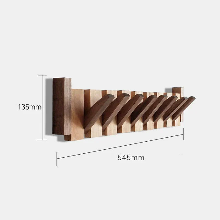 "Elegante Klavier-Wandgarderobe aus Holz mit kreativen Haken für stilvolle Aufbewahrung in deinem Zuhause"