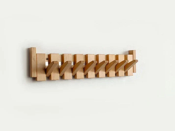 "Elegante Klavier-Wandgarderobe aus Holz mit kreativen Haken für stilvolle Aufbewahrung in deinem Zuhause"