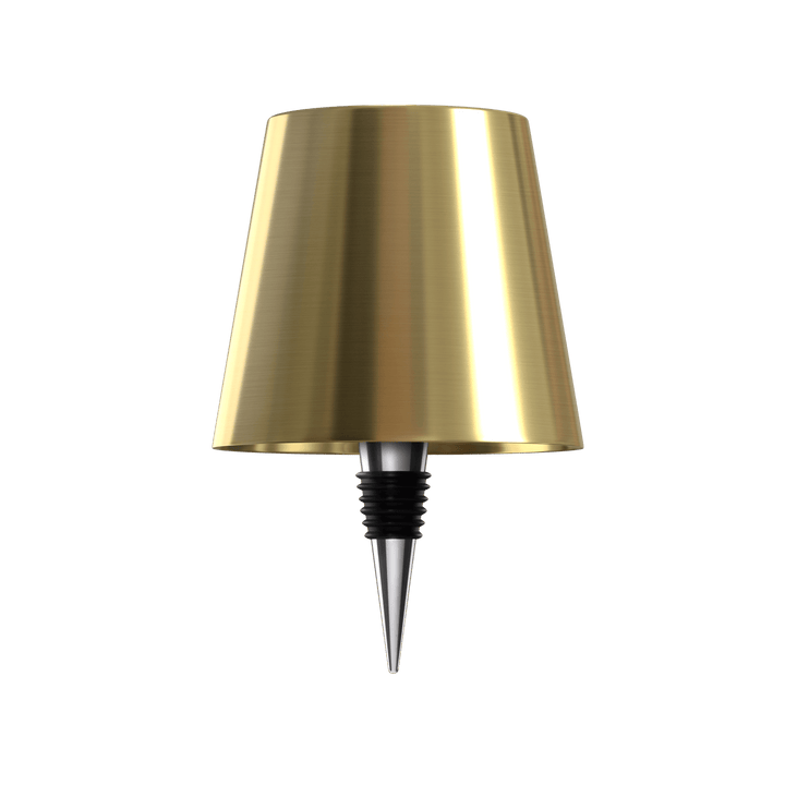 "Elegante LED-Lampe für Flaschen, kabellos, wiederaufladbar, erzeugt warmes Licht, ideal für nachhaltiges Wohndesign."