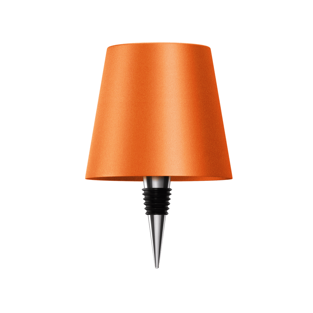 "Elegante LED-Lampe für Flaschen, kabellos, wiederaufladbar, erzeugt warmes Licht, ideal für nachhaltiges Wohndesign."