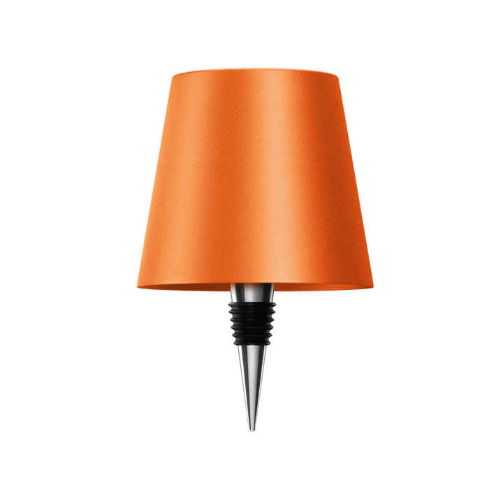 "Elegante LED-Lampe für Flaschen, kabellos, wiederaufladbar, erzeugt warmes Licht, ideal für nachhaltiges Wohndesign."