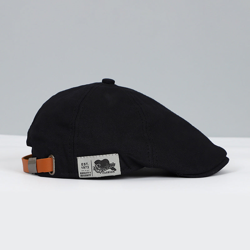 "Elegante Schiebermütze aus atmungsaktiver Baumwolle in klassischem Design, verstellbare Passform, Damenaccessoires"