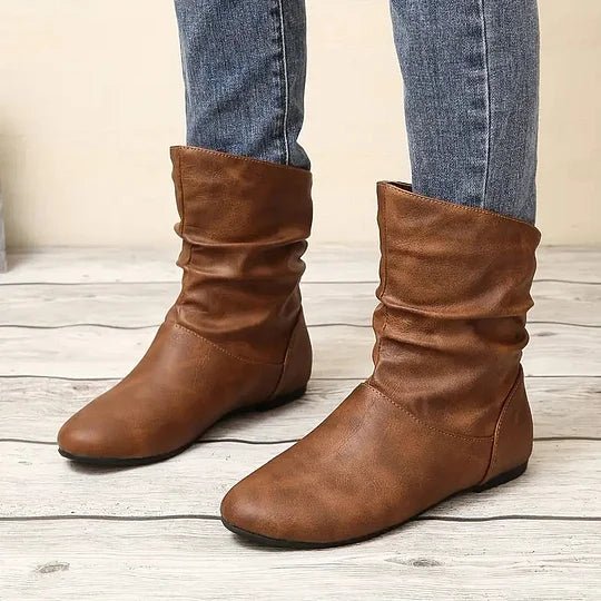 Elegante Shira Lederstiefel, hochwertige Damen & Herren Winterstiefel aus weichem Leder, ideal für kalte Tage.