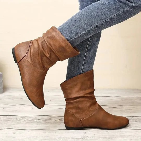 Elegante Shira Lederstiefel, hochwertige Damen & Herren Winterstiefel aus weichem Leder, ideal für kalte Tage.