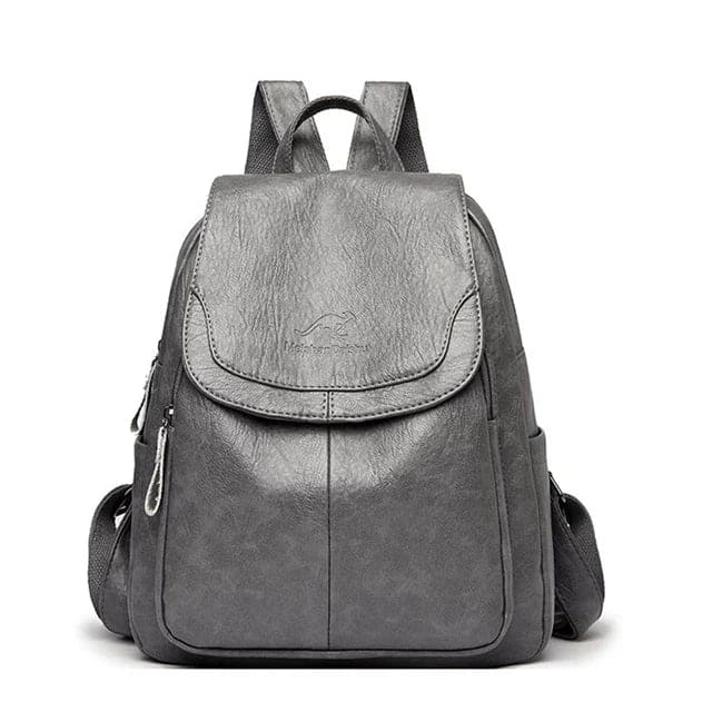 "Eleganter, diebstahlsicherer Lederrucksack für Damen mit versteckten Fächern und verstellbaren Schultergurten"