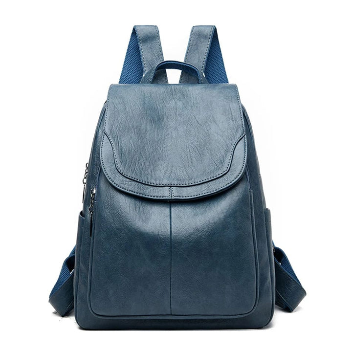 "Eleganter, diebstahlsicherer Lederrucksack für Damen mit versteckten Fächern und verstellbaren Schultergurten"