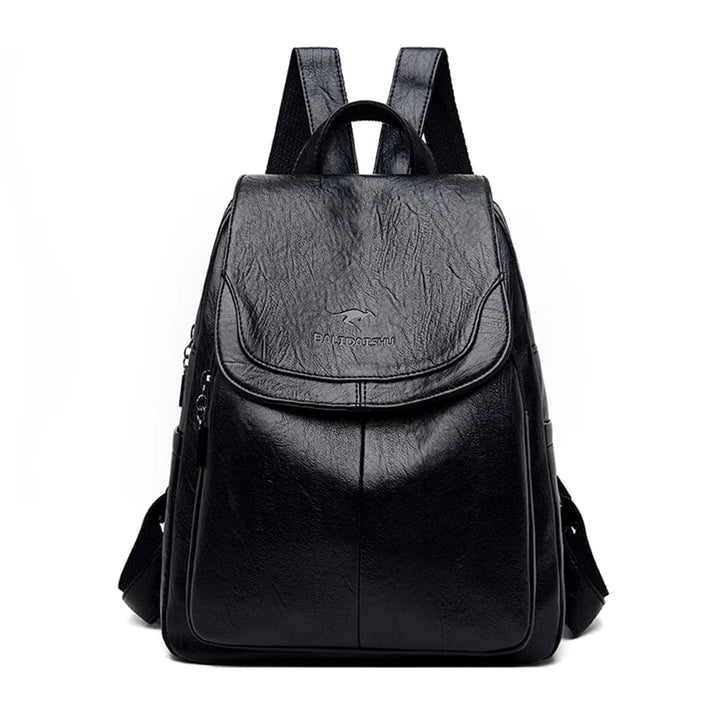 "Eleganter, diebstahlsicherer Lederrucksack für Damen mit versteckten Fächern und verstellbaren Schultergurten"