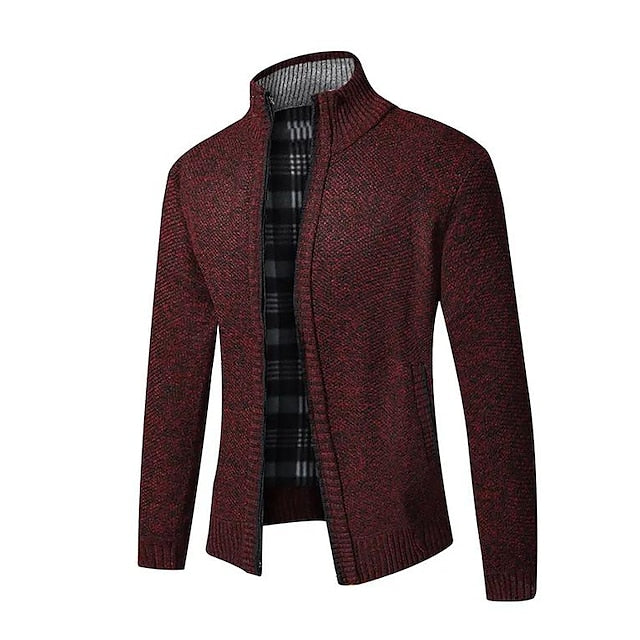 "Eleganter Herren Strickpullover mit modernem Reißverschluss-Detail, luxuriöses Design, weiches Material, vielseitig kombinie