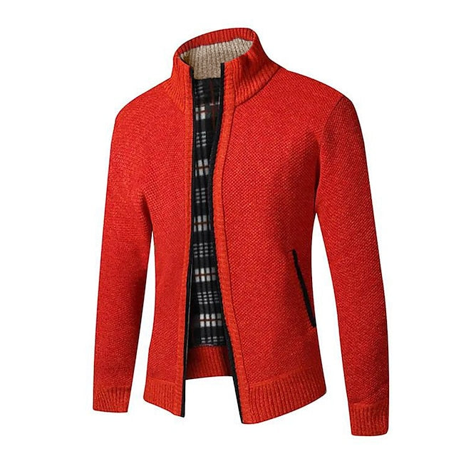 "Eleganter Herren Strickpullover mit modernem Reißverschluss-Detail, luxuriöses Design, weiches Material, vielseitig kombinie