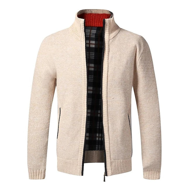 "Eleganter Herren Strickpullover mit modernem Reißverschluss-Detail, luxuriöses Design, weiches Material, vielseitig kombinie