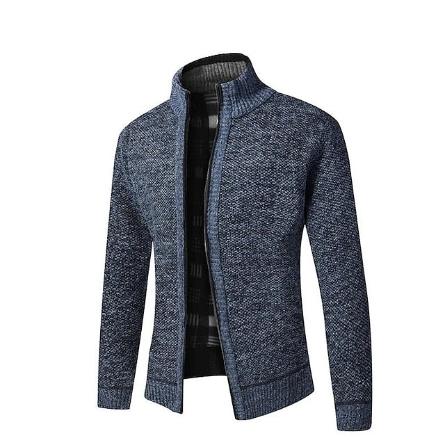 "Eleganter Herren Strickpullover mit modernem Reißverschluss-Detail, luxuriöses Design, weiches Material, vielseitig kombinie