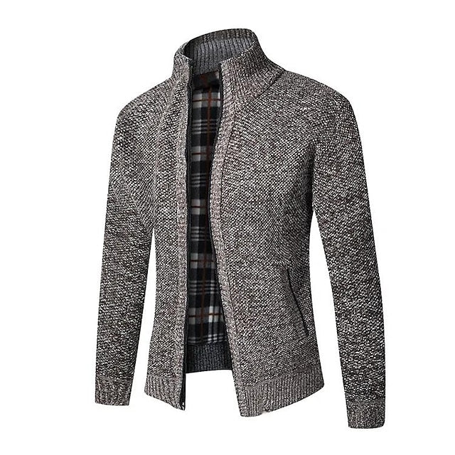 "Eleganter Herren Strickpullover mit modernem Reißverschluss-Detail, luxuriöses Design, weiches Material, vielseitig kombinie