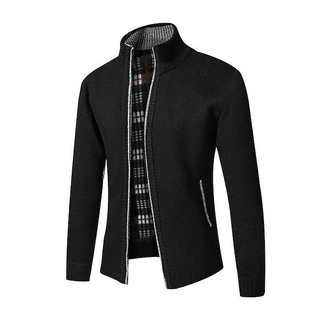 "Eleganter Herren Strickpullover mit modernem Reißverschluss-Detail, luxuriöses Design, weiches Material, vielseitig kombinie