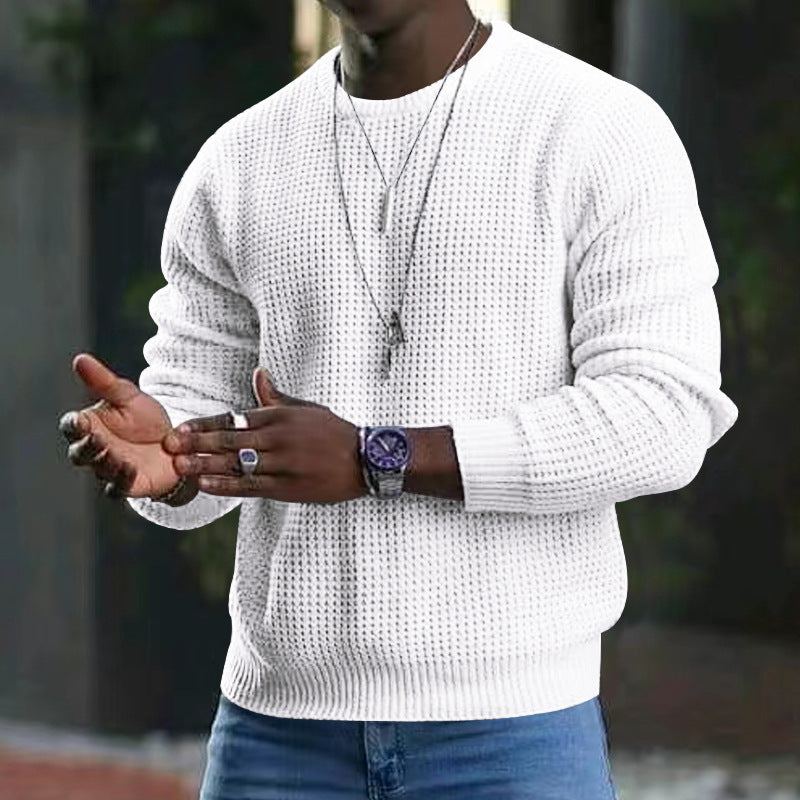Eleganter Jozua Herrenpullover mit klassischem Rundhalsausschnitt, vielseitig und komfortabel, ideal für jeden Anlass.
