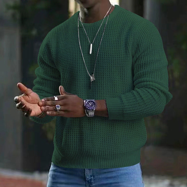 Eleganter Jozua Herrenpullover mit klassischem Rundhalsausschnitt, vielseitig und komfortabel, ideal für jeden Anlass.
