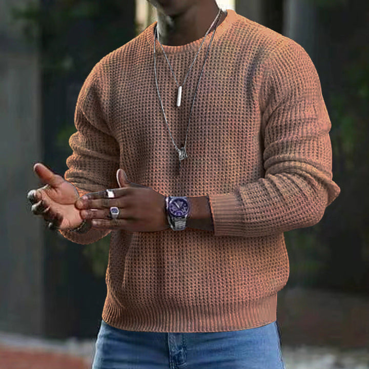 Eleganter Jozua Herrenpullover mit klassischem Rundhalsausschnitt, vielseitig und komfortabel, ideal für jeden Anlass.