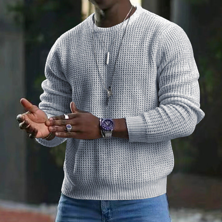 Eleganter Jozua Herrenpullover mit klassischem Rundhalsausschnitt, vielseitig und komfortabel, ideal für jeden Anlass.