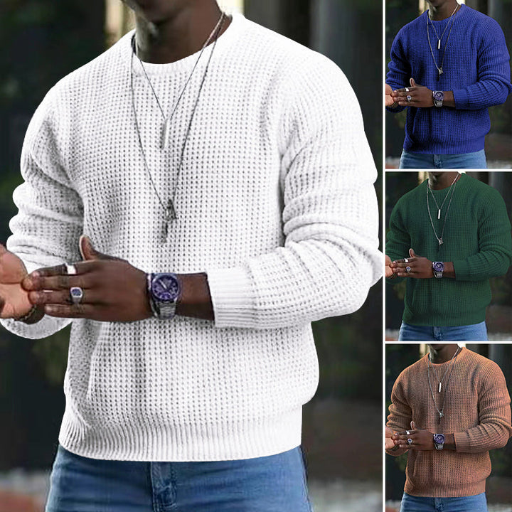 Eleganter Jozua Herrenpullover mit klassischem Rundhalsausschnitt, vielseitig und komfortabel, ideal für jeden Anlass.