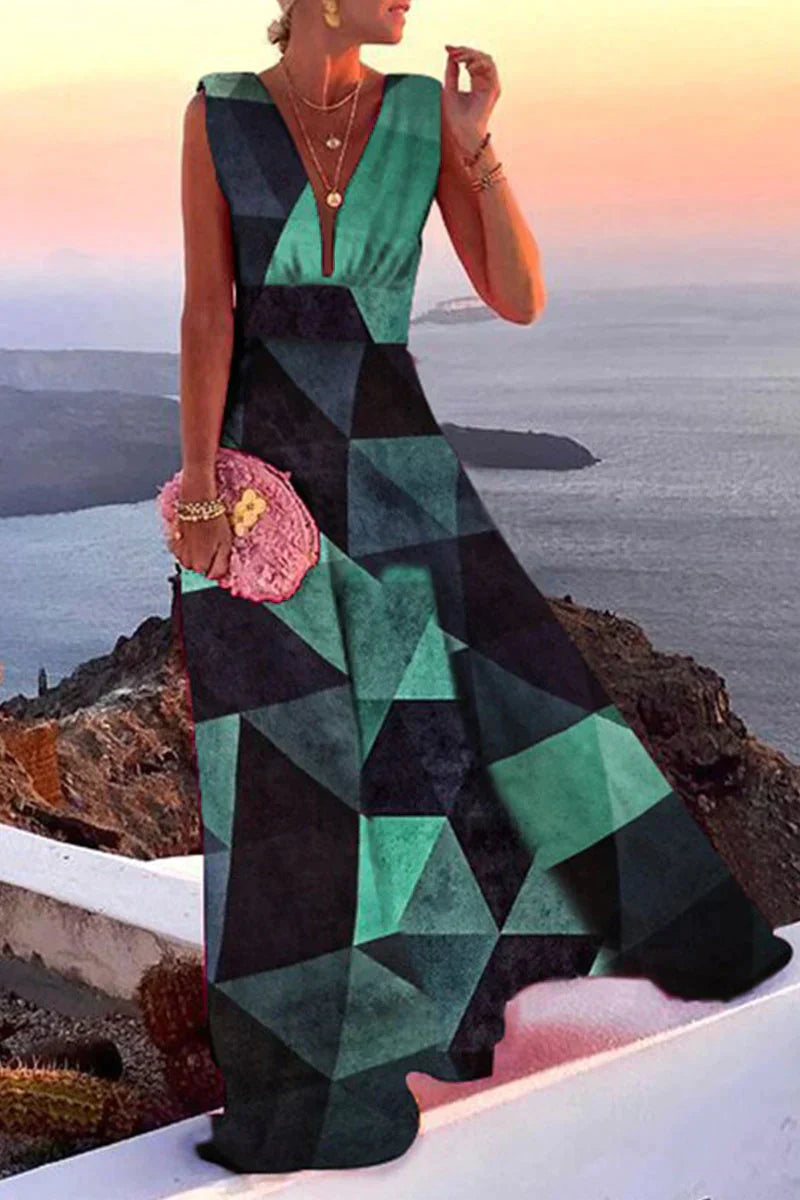 Elegantes Damen Sommerkleid, fließende Silhouette, bequem und vielseitig, leicht kombinierbar, ideal für warme Tage.