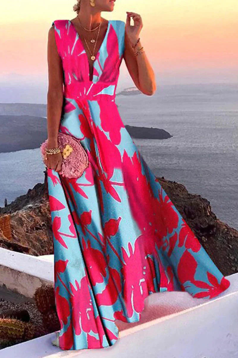 Elegantes Damen Sommerkleid, fließende Silhouette, bequem und vielseitig, leicht kombinierbar, ideal für warme Tage.