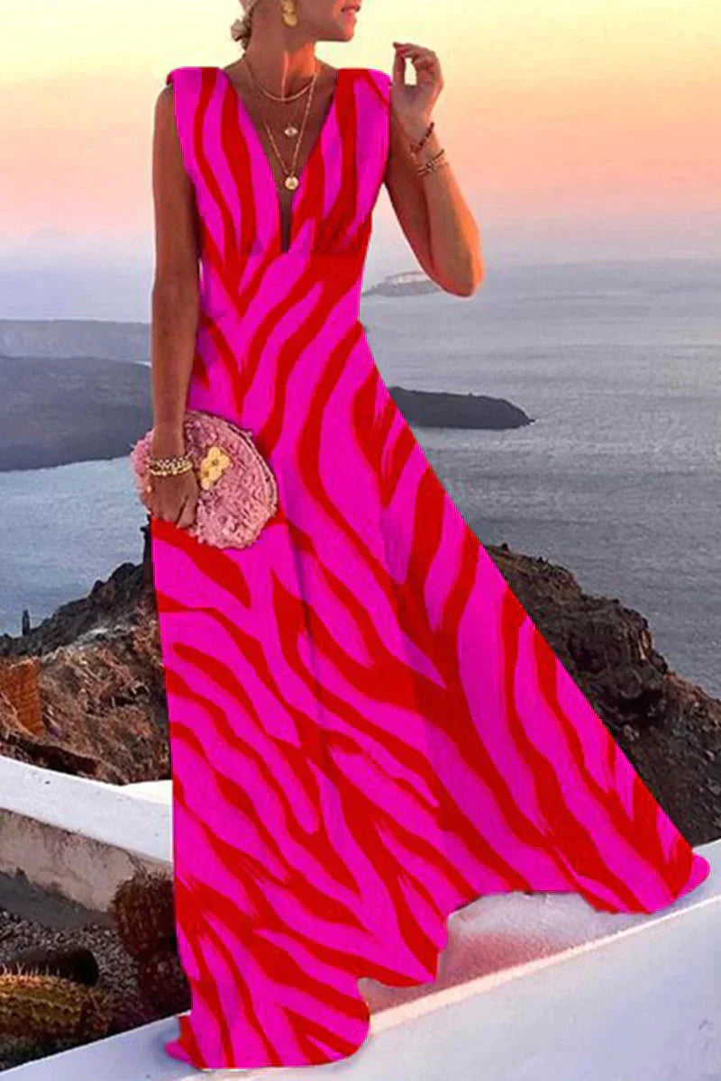 Elegantes Damen Sommerkleid, fließende Silhouette, bequem und vielseitig, leicht kombinierbar, ideal für warme Tage.