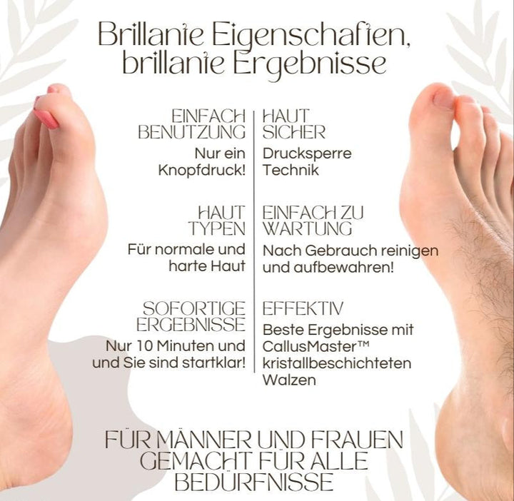 "Elektrischer Hornhautentferner mit ergonomischem Design und LED-Licht, ideal für Pediküre zu Hause, Beauty & Wellness"