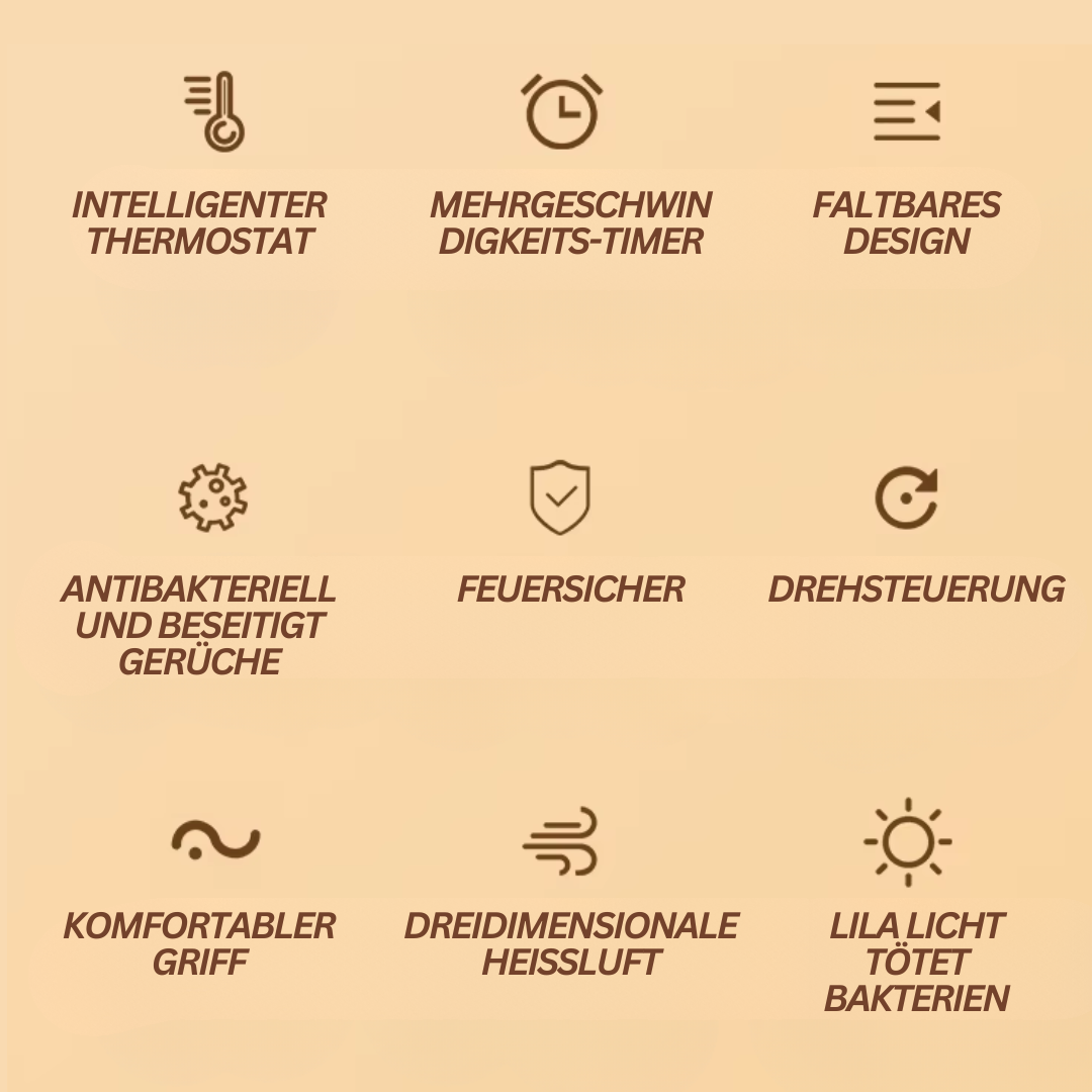 Elektrischer Schuhtrockner seitlich, kompakt, in Weiß, trocknet schnell, antibakteriell, ideal für trockene, frische Schuhe.