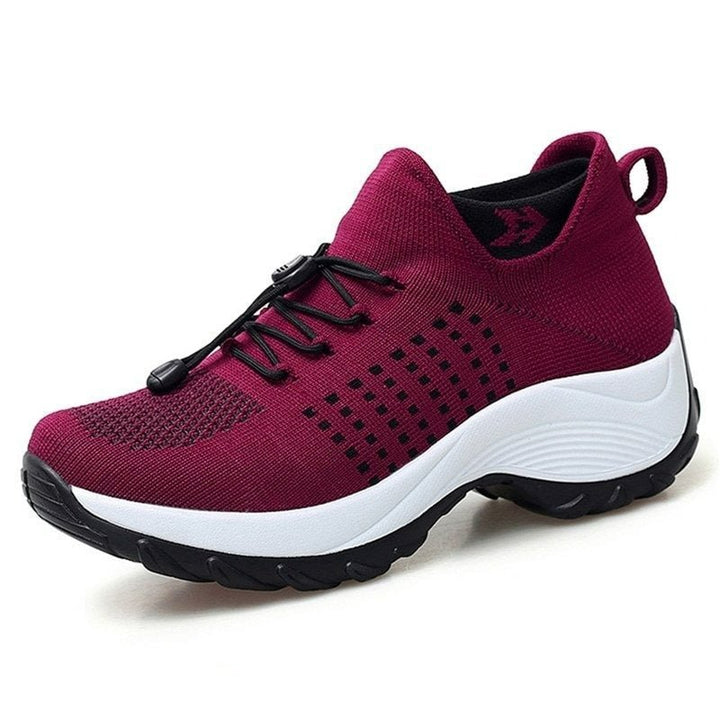 "Ergonomische Damen-Sneaker, atmungsaktiv, stilvoll, in Himmelblau; ideal für ganztägigen Komfort und Schmerzlinderung."