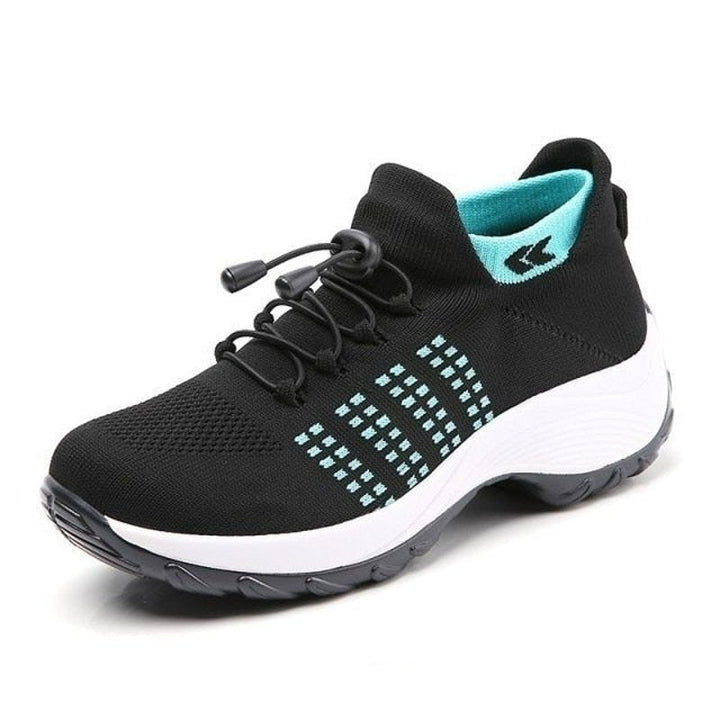 "Ergonomische Damen-Sneaker, atmungsaktiv, stilvoll, in Himmelblau; ideal für ganztägigen Komfort und Schmerzlinderung."
