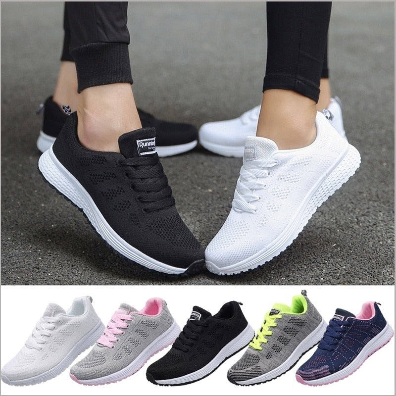 "Ergonomische Damen Sneaker, leicht, atmungsaktiv, mit extra großer Sohle, ideal für Komfort und stilvolle Freizeitlooks."